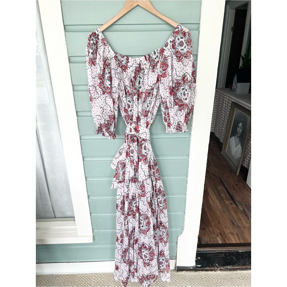 The Vampire’s Wife NWT the guardian wild meadow rose cotton dress summer size 6 - Picture 4 of 11